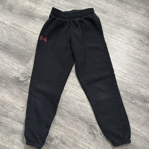 Under Armour Red / Black Fleece Hoodie & Sweat Pants Set Size Small - Picture 6 of 9